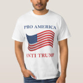 T-shirt Pro America Anti Trump (Devant)