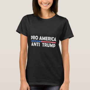 T-shirt Pro Amérique Anti Trump Américain Résiste Trump Et