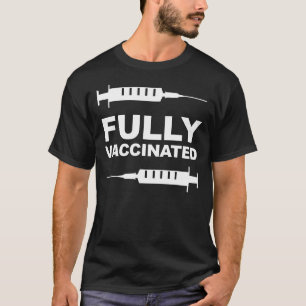 T-shirt Pro appui entièrement vacciné de vaccination de
