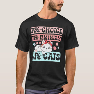 T-shirt Pro Choice Feminism Chat Droits des femmes Feline