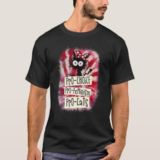 T-shirt Pro Choice Pro Feminism Pro Chat (Devant)