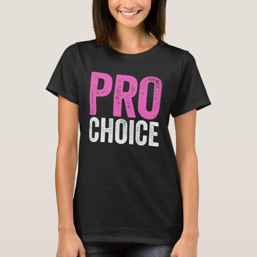 T-shirt Pro Choice Pro Roe Pink Mind Your Own Uterus (Devant)