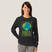 T-shirt Pro Choice Pro Science Pro Planet - Changement cli (Devant entier)