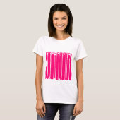 T-shirt Pro Choice rose chaud typographie cool moderne (Devant entier)