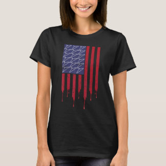 T-shirt Pro Choice Usa Flag Coat Hanger  Blood  Reproducti