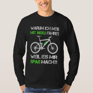 T-shirt Pro E Vélo Pourquoi Je Avec Batterie Ride E Mtb E 