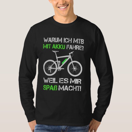 T-shirt Pro E Vélo Pourquoi Je Avec Batterie Ride E Mtb E  (Devant)