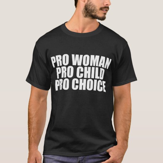 T-shirt Pro enfant et choix de femme (Devant)