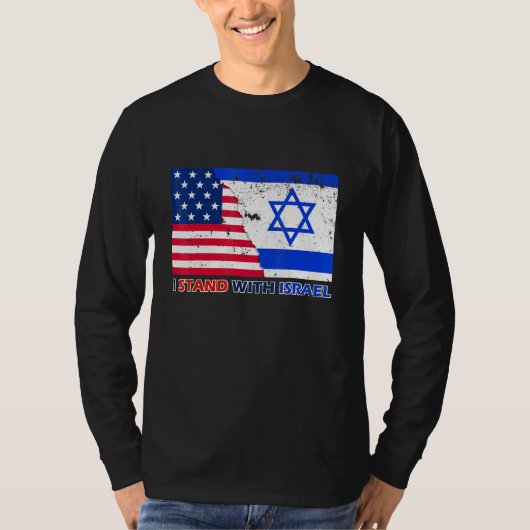 T-shirt Pro Israel Supporter Je Me Trouve Avec Israel Patr (Devant)