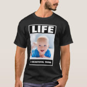 T-shirt PRO-LIFE SMILING BABY BOY LIFE (Devant)
