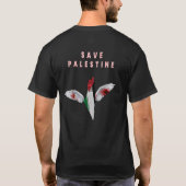 T-shirt Pro-Palestine personnalisable (Dos)