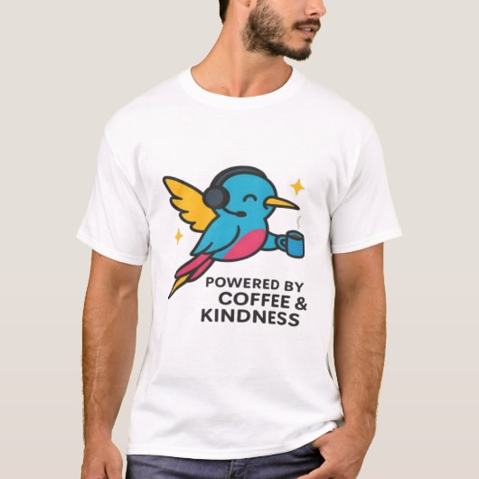 T-shirt Pro pour le support des colibris à la café (Devant)