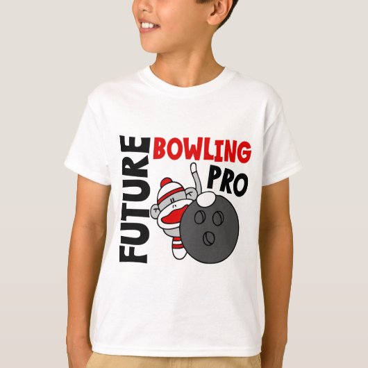 T-shirt Pro singe de chaussette de futur bowling (Devant)