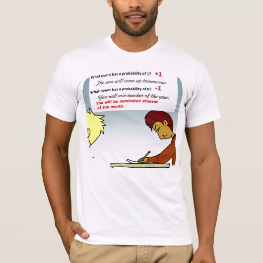 T-shirt Probabilité Hommes (Devant)