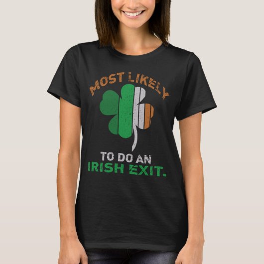 T-shirt Probable De Faire Une Sortie Irlandaise St Patrick (Devant)