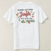 T-shirt Probablement juste aller Sonner Un peu (Design dos)