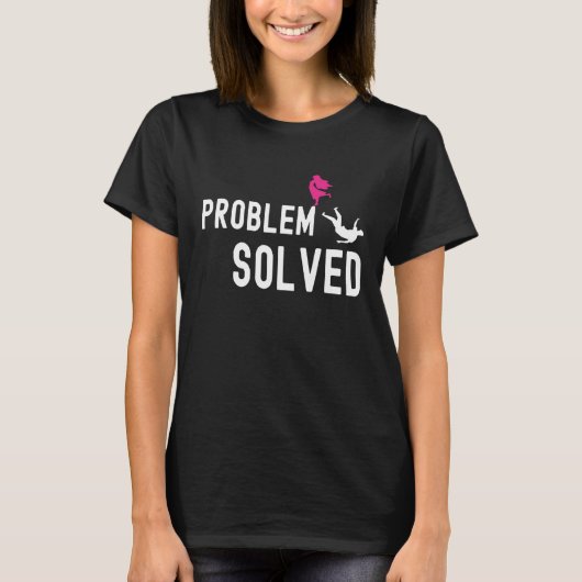 T-shirt Problem Solved Divorced AF Funny Divorce Quote Wif (Devant)