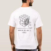 T-shirt Problem Solver By Logic | Minimalist Rubik's Cube (Dos)