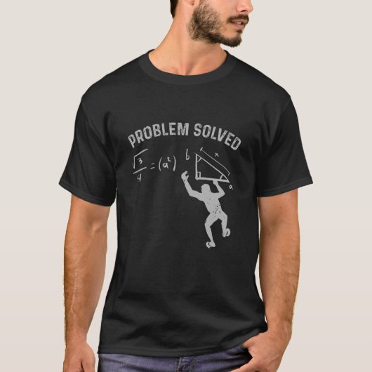 T-shirt Problème Boulderer Résolu Escalade (Devant)