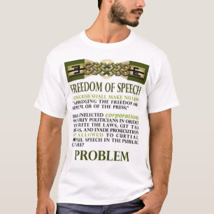 T-shirt Problème de liberté de parole