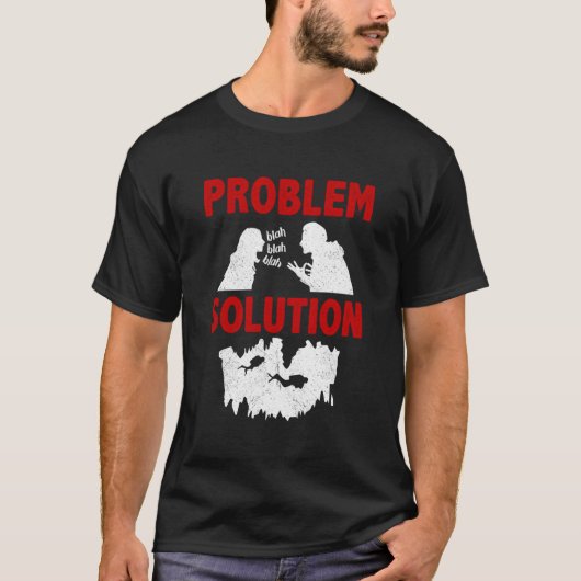 T-shirt Problème de plongée dans la grotte Solution Hobby (Devant)
