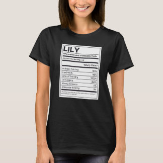T-shirt Problème d'information sur la nutrition Lily Résou