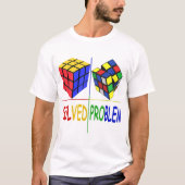 T-shirt Problème du cube de puzzle concurrentiel Résolu Vi (Devant)