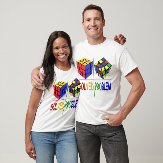 T-shirt Problème du cube de puzzle concurrentiel Résolu Vi (Unisexe)