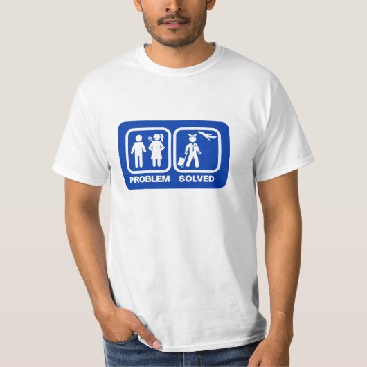 T-SHIRT PROBLÈME PILOTE RÉSOLU (Devant)