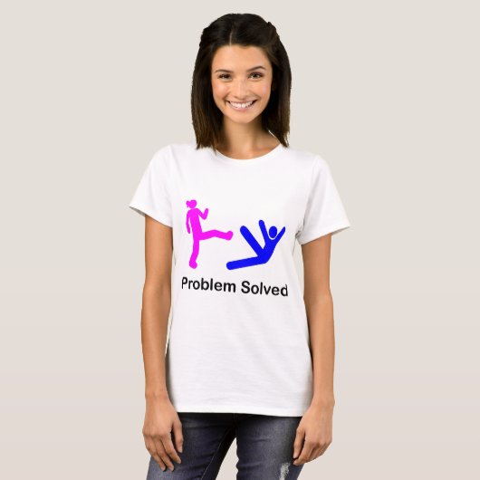 T-shirt Problème résolu (Devant entier)
