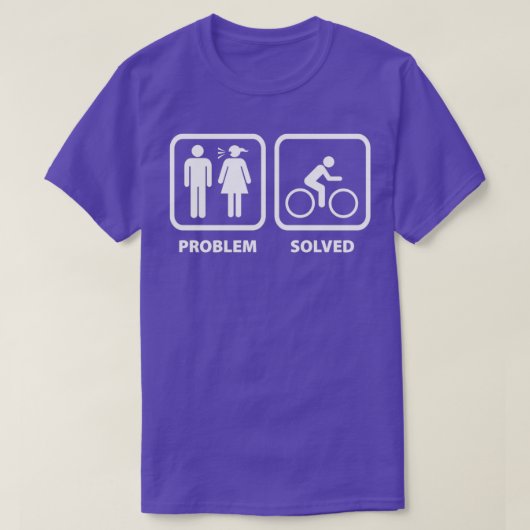T-shirt Problème résolu du cyclisme (Design devant)
