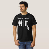 T-shirt Problème Résolu Mariage Contre Divorce Pour Divorc (Devant entier)