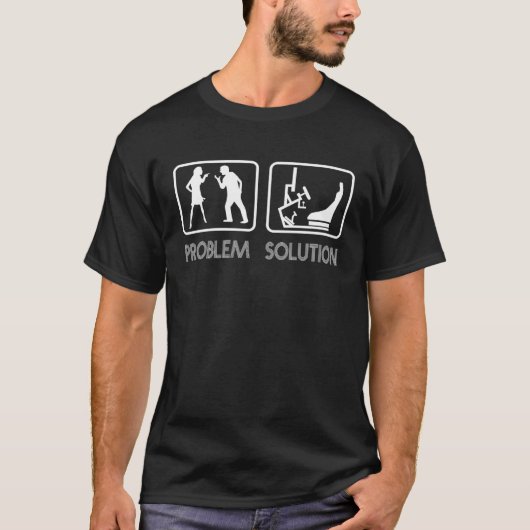 T-shirt Problème SimRacing et solution Jeux et course (Devant)