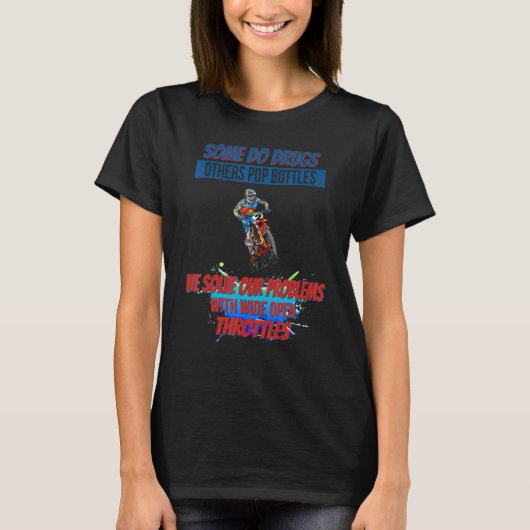 T-shirt Problèmes Avec De Larges Bouteilles Ouvertes Dit : (Devant)