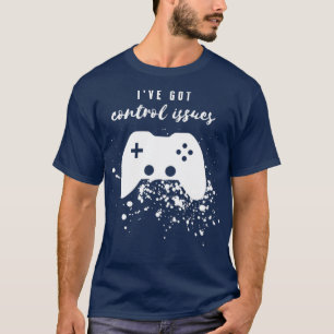 T-shirt Problèmes de contrôle blanc
