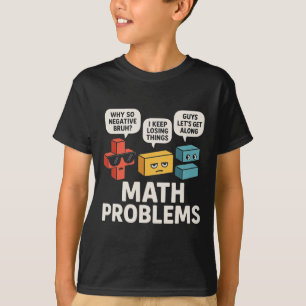 T-shirt Problèmes de maths symboles professeur drôle retou
