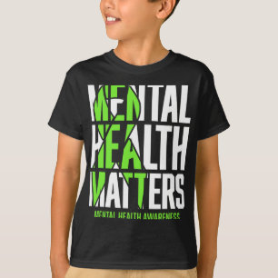 T-shirt Problèmes de santé Green Ribon Mental Health Award