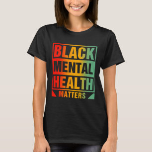 T-shirt Problèmes de santé mentale Cerveau humain Conseill