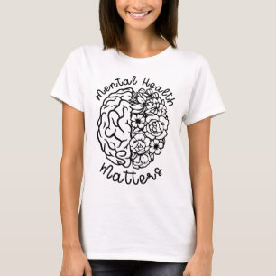 T-shirt Problèmes de sensibilisation à la santé Fleurs Cer