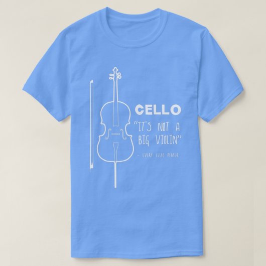 T-shirt Problèmes de violoncelle du premier monde (Design devant)
