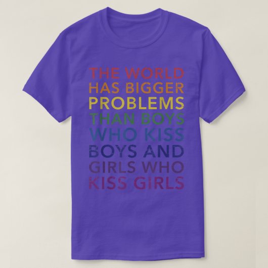 T-shirt Problèmes mondiaux plus grands garçons filles bais (Design devant)