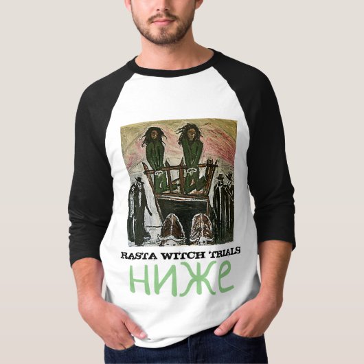 T-SHIRT PROCÈS DE SORCIÈRE RASTA (Devant)