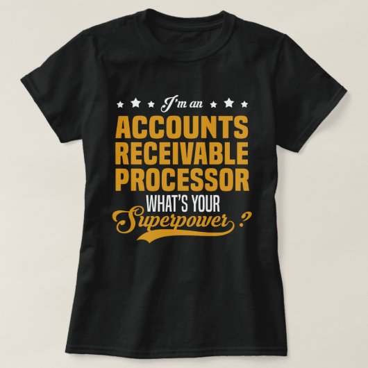 T-shirt Processeur des comptes clients (Design devant)