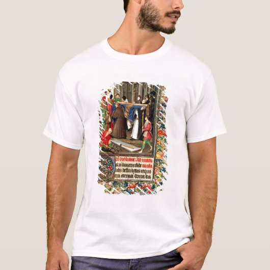 T-shirt Procession funéraire avec des tombe-bêcheurs (Devant)