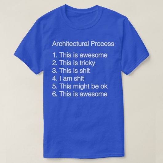 T-shirt Processus architectural (Design devant)