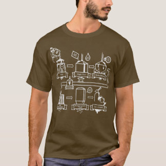 T-shirt Processus de bière brassée pour hommes Bière artis