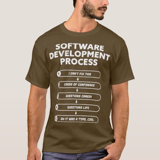 T-shirt Processus de développement logiciel programmation (Devant)
