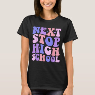 T-shirt Prochain arrêt lycée garçon de fin d'études collég