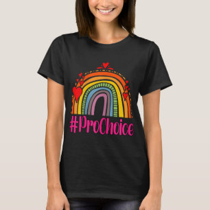 T-shirt Prochoice Arc-en-ciel féminisme reproduction droit