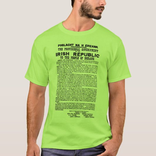 T-shirt Proclamation en hausse de Pâques de la République (Devant)